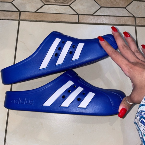 Never Worn Adilette Clogs in Color Royal Blue Size 7 in Men - Picture 15 of 16